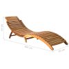 Sun Loungers 2 pcs with Cushions Solid Acacia Wood