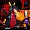 Halloween Festives Inflatable Spoof Ghost Yard Decoration With LED Lights