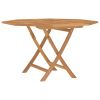 Folding Patio Table 47.2"x47.2"x29.5" Solid Wood Teak