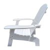 Outdoor or indoor Wood Adirondack chair with an hole to hold umbrella on the arm