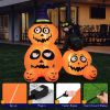 Halloween Festives Inflatable Spoof Ghost Yard Decoration With LED Lights