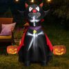 Halloween Festives Inflatable Spoof Ghost Yard Decoration With LED Lights