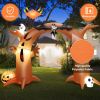 Halloween Outdoor Spoof Tree Monster Ghost Blow Up Yard Decoration W/ Built-In Led Lights