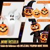 Halloween Festives Inflatable Spoof Ghost Yard Decoration With LED Lights