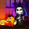 Halloween Festivr Inflatable  With LED Lights Spoof Ghost Yard Decoration