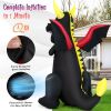 Halloween Festives Inflatable Spoof Ghost Yard Decoration With LED Lights