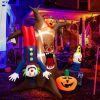 Halloween Festives Inflatable Spoof Ghost Yard Decoration With LED Lights