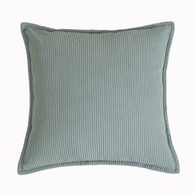 High-end Solid Color Pillow Sofa Living Room Cushions (Option: Haze Blue-35x55cm Throw Pillow Cover)