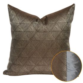 Modern Minimalist Brown Living Room Sofa Cushion Cushion (Option: 30x50cmPillowcase-Brown AB None Rolled Style)