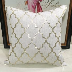 Chair Pillow Cover Light Luxury And Simplicity Modern Beige Gold (Option: Beige Gold AB Non Rolled Style-50x50cmPillowcase)